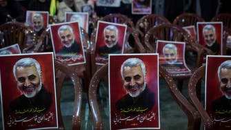 Lebanese decry Hezbollah’s erection of Soleimani posters, monuments in Beirut suburbs