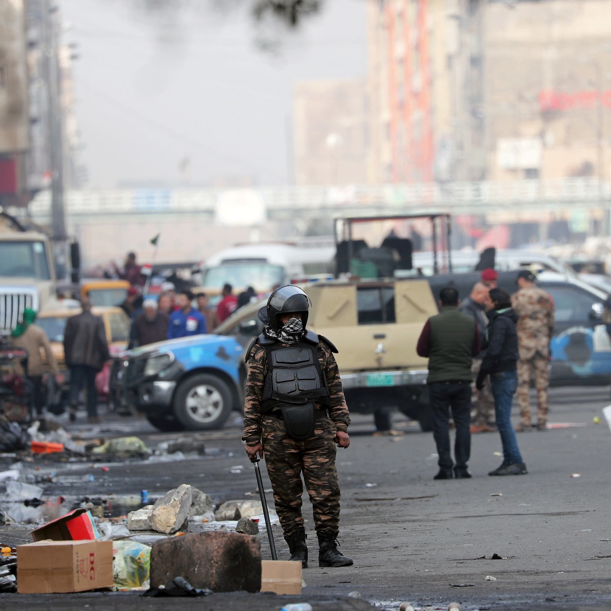 هدوء حذر يخيم على ساحات الاعتصام في بغداد