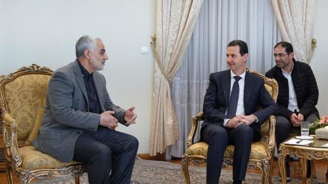 قاسم سلیمانی اور بشار الاسد کے درمیان تہران میں ہونے والی ایک ملاقات