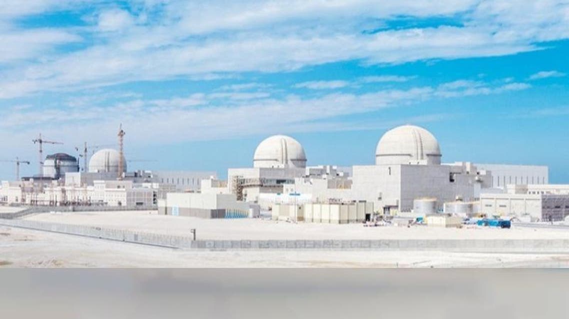 This undated photo on UAE'S state-run WAM news agency, shows the Barakah nuclear power plant in Abu Dhabi’s Western desert. (Courtesy/WAM)