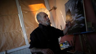 Preparing for 33rd show, blind Bulgarian artist finds a way to keep painting