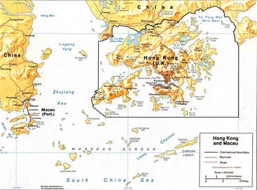 صورة لخريطة هونغ كونغ