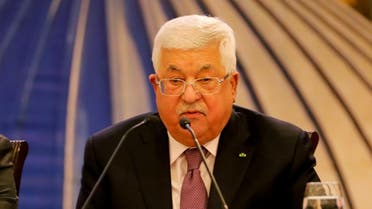 Palestinian President Mahmoud Abbas delivers a speech following the announcement by the US President Donald Trump of the Mideast peace plan. (Reuters)