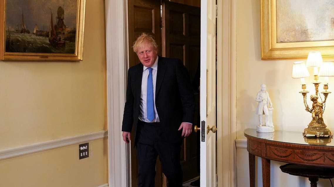 Prime Minister Boris Johnson at Downing Street in London, Britain, on January 30, 2020. (Reuters)