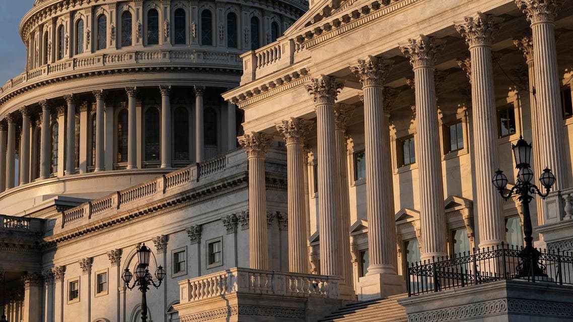 The Capitol is seen in Washington, early Friday, January 31, 2020, as the Senate resumes the impeachment trial of President Trump. (AP)
