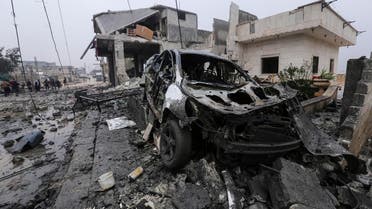 Destruction by an airstrike is seen in the town of al-Jannah, west of Aleppo, Syria, Monday, Jan. 20, 2020. (File photo: AP)