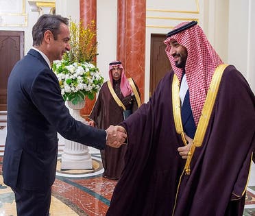 Saudi Arabia’s Crown Prince holds meeting with Greek PM in Riyadh