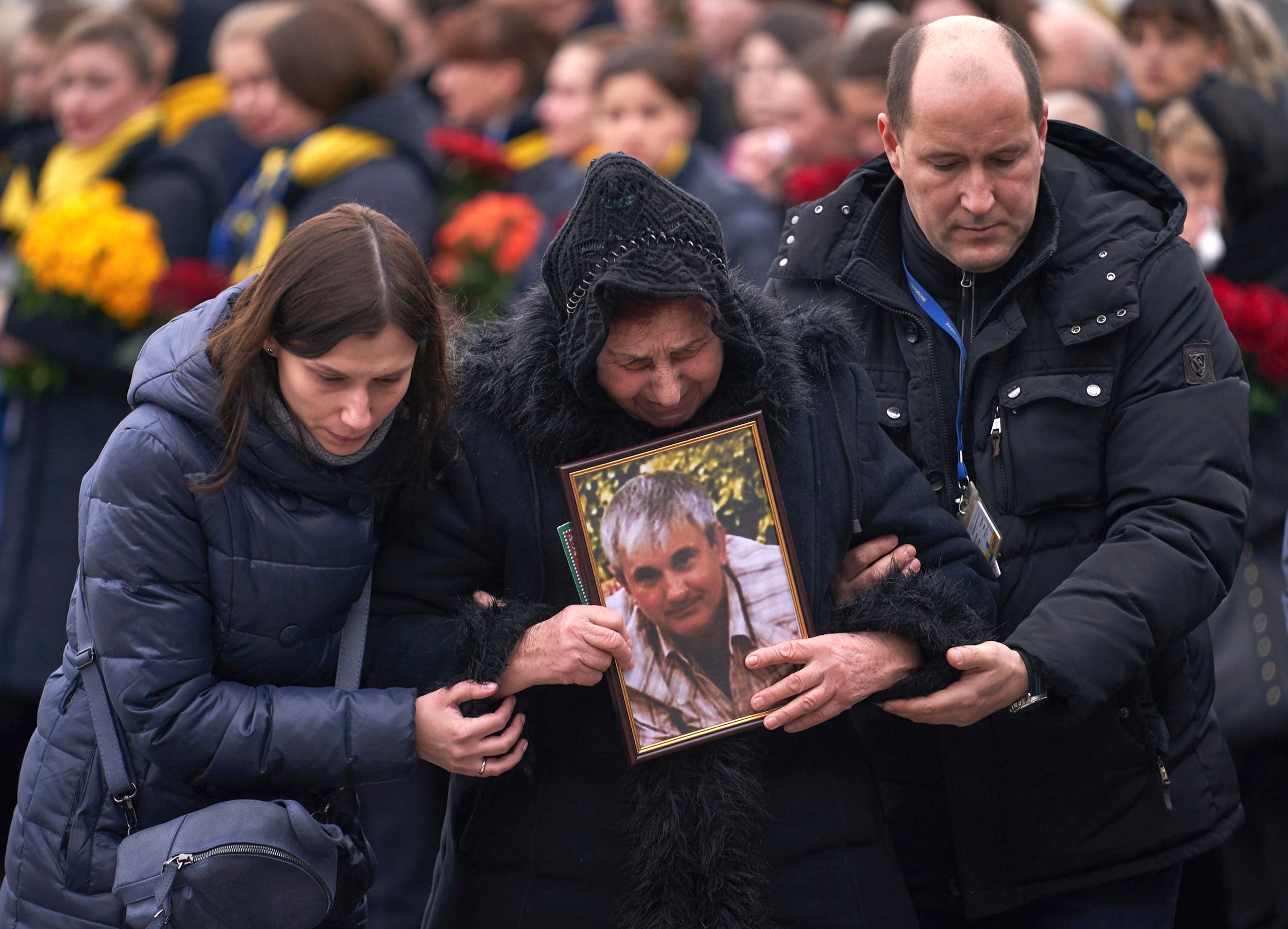 أهالي ضحايا الأوكرانية - فرانس برس
