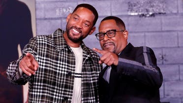 Cast members Smith and Lawrence pose at the premiere of "Bad Boys for Life" in Los Angeles. (Reuters)