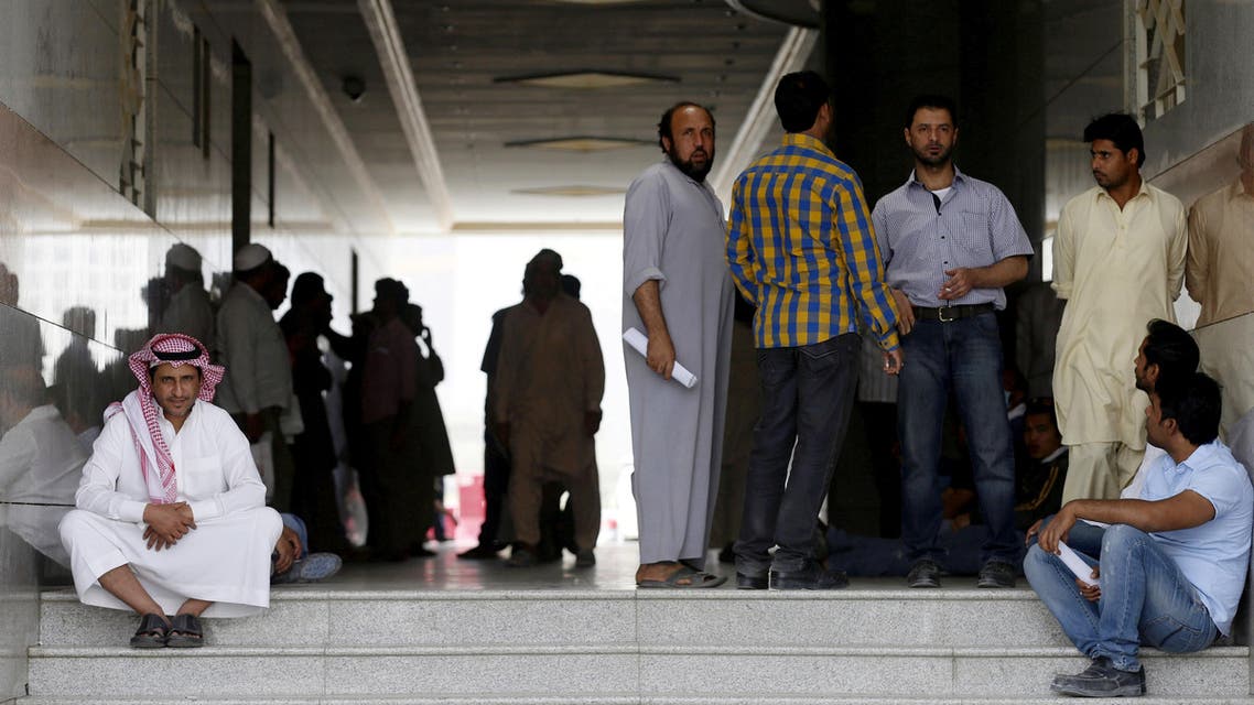 Migrant workers in Riyadh (Reuters)