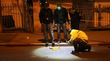 Israeli police officers inspect the scene of an attack in Jerusalem, early Thursday, Feb. 6, 2020. (Photo: AP)