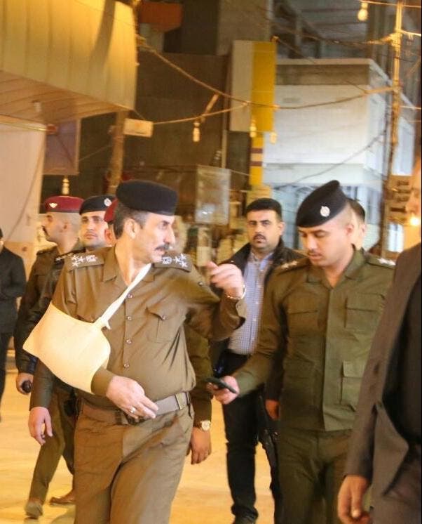 إصابة قائد شرطة النجف في الاشتباكات (نقلا عن السومرية)