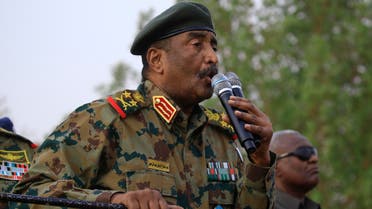 General Abdel Fattah al-Burhan, the head of Sudan's ruling military council, addresses the crowd in Khartoum's twin city of Omdurman on June 29, 2019. Burhan, told a rally in Omdurman, the twin city of Khartoum, that the generals were ready to give up power. We promise you that we will reach an agreement fast with our brothers in the Alliance for Freedom and Change and other political groups, he said. We are ready to cede power today to an elected government that is acceptable to all the people of Sudan.