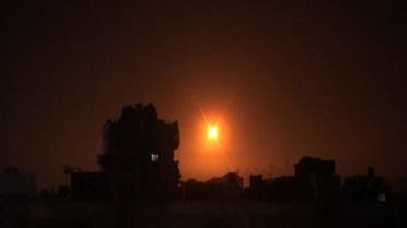 من القصف الإسرائيلي فوق ريف دمشق 