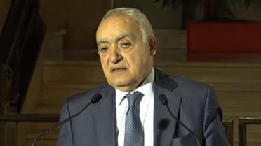 Ghassan Salame, UN special envoy for Libya and head of the UN Support Mission in Libya (UNSMIL) speaks during a press conference in Geneva, on February 6, 2020. (Screengrab)