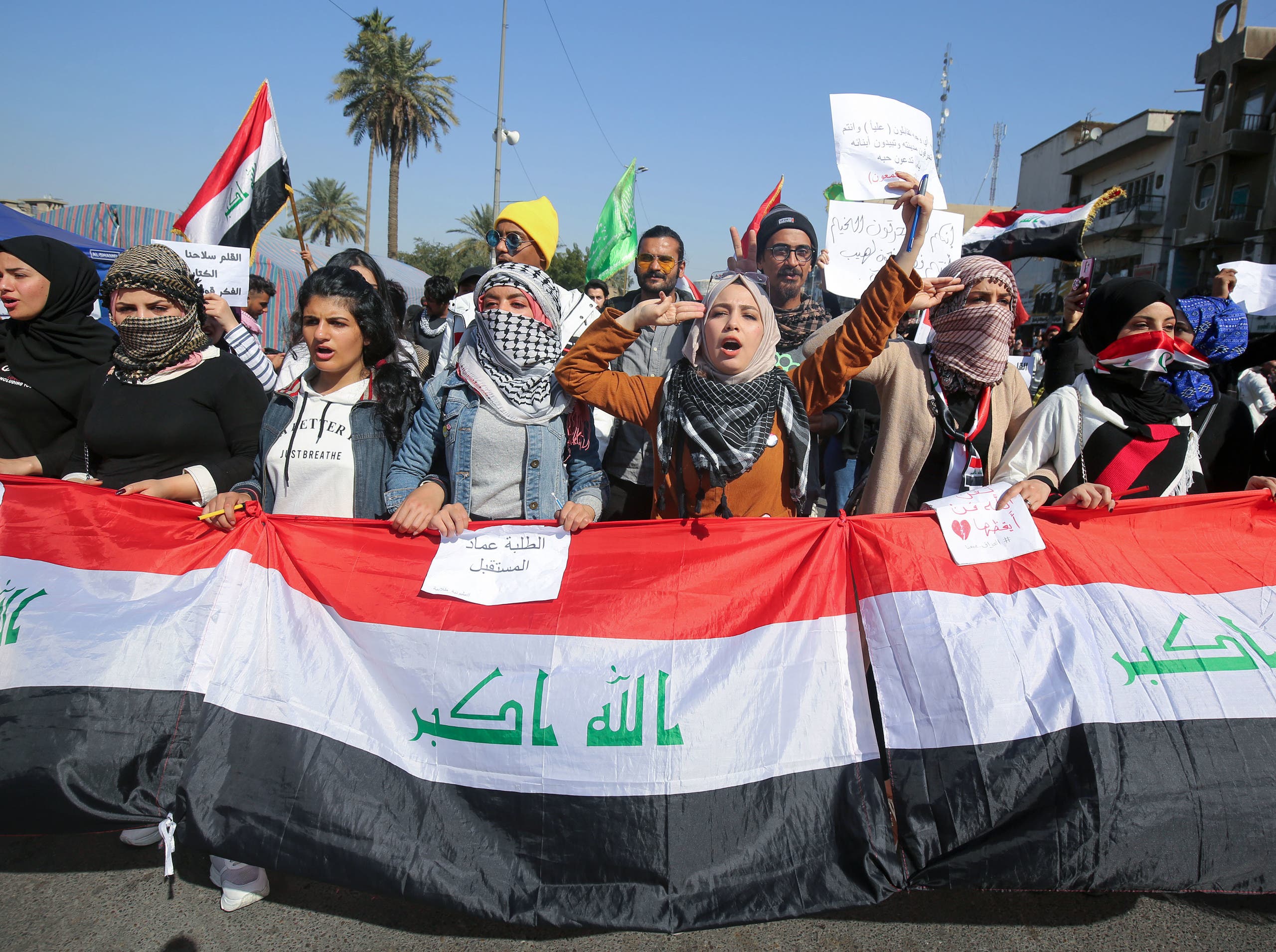 من ساحة التحرير في بغداد (أرشيفية)