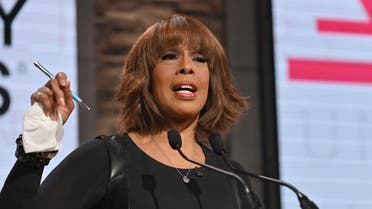 Gayle King speaks during the 62nd Grammy Awards Nominations Conference at CBS Broadcast Center on November 20, 2019 in New York City. (AFP)