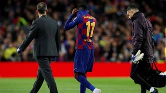 ديمبلي يعود إلى تدريبات برشلونة بعد غياب 8 أشهر