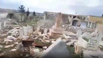 Syrian regime forces destroy, dig up graves near Idlib: Videos