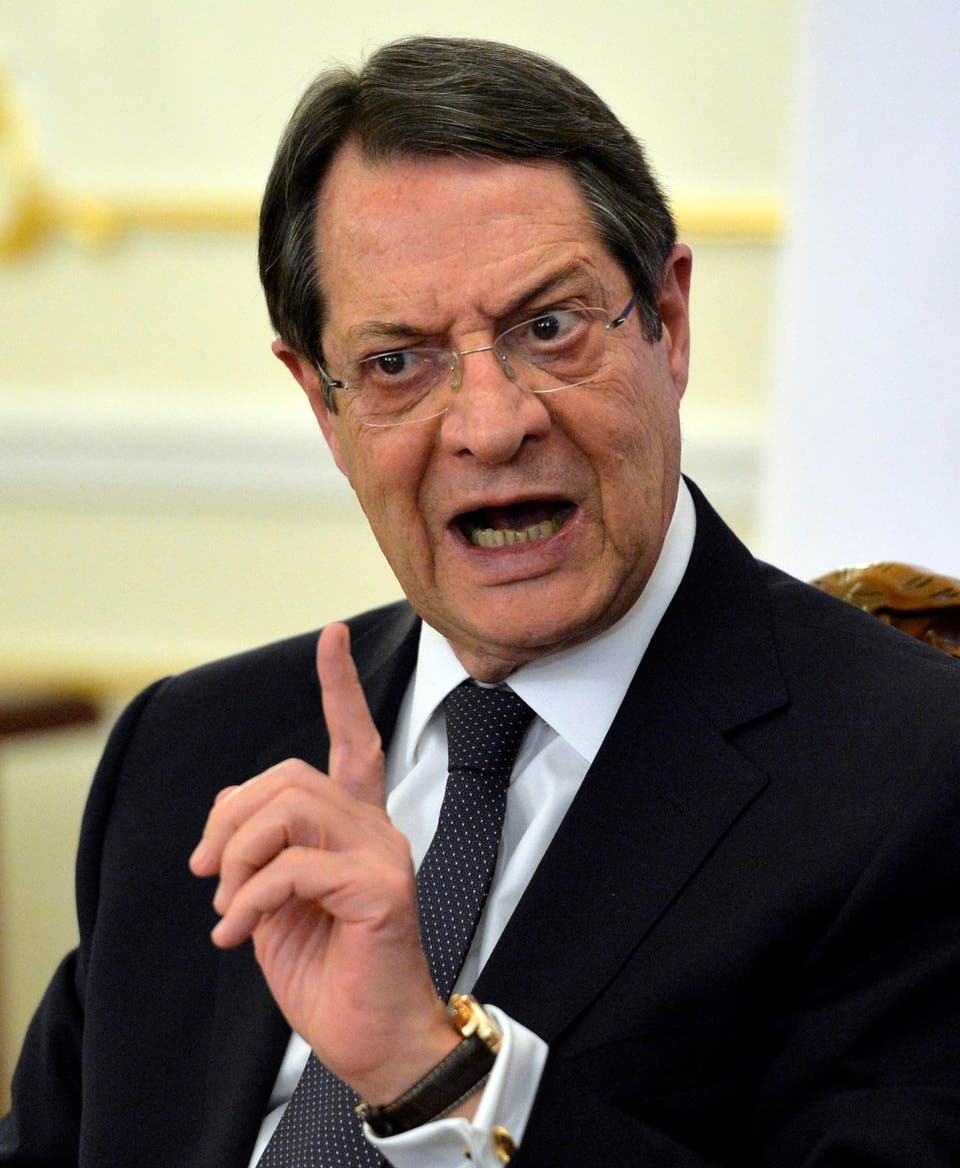 The President of Cyprus, Nikos Anastasiades