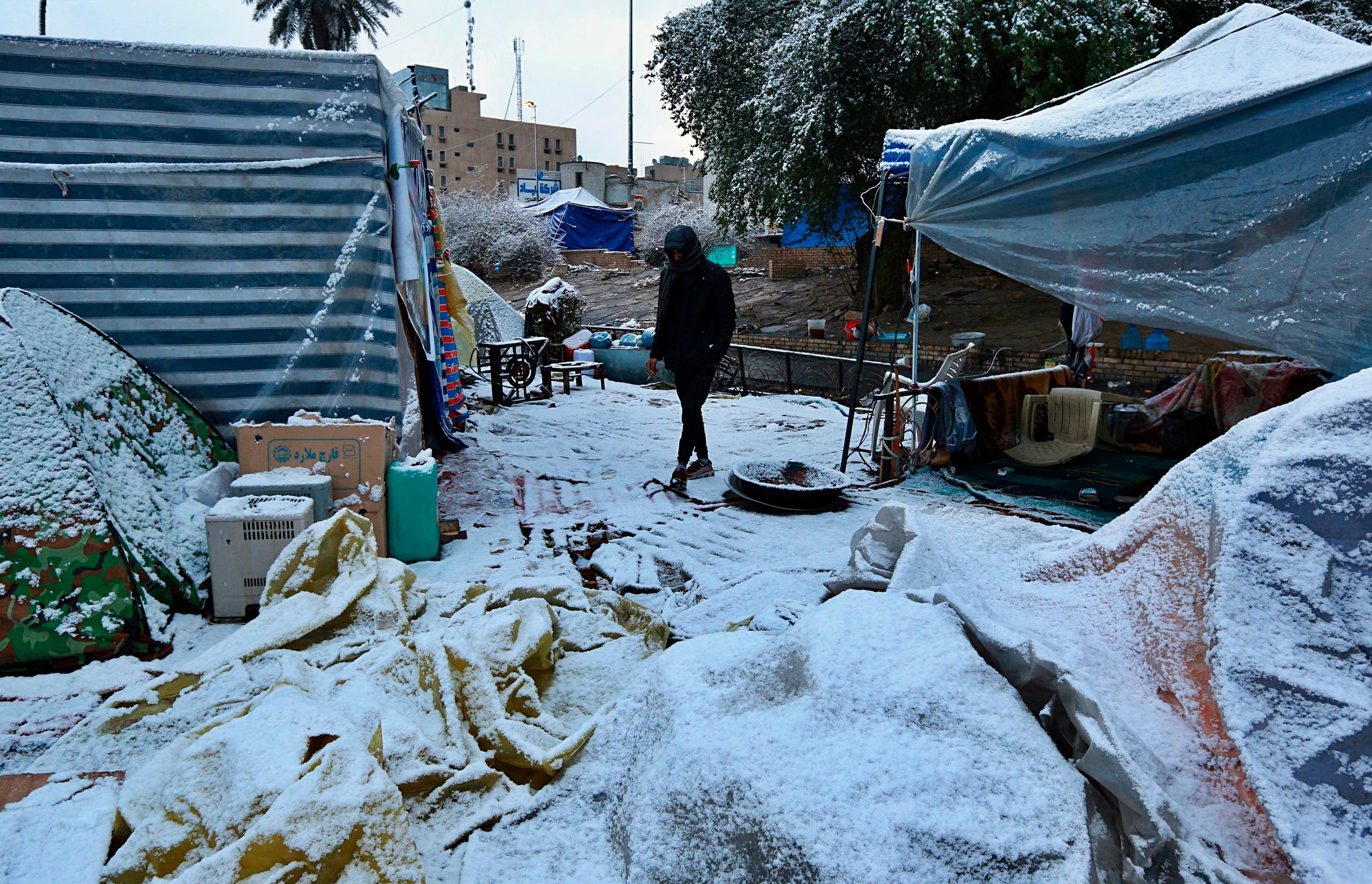 من ساحة التحرير في بغداد