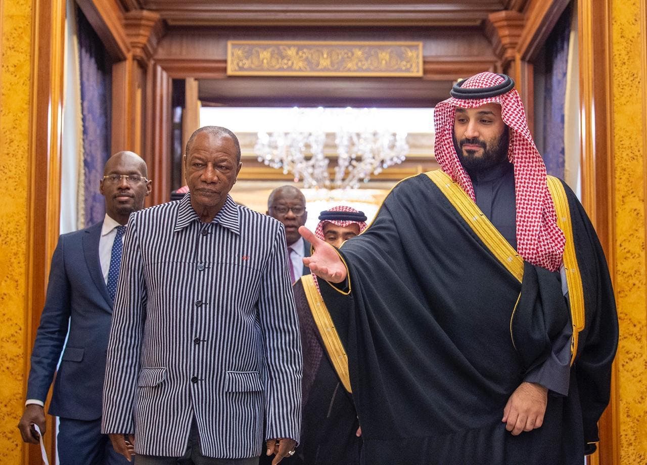 محمد بن سلمان مع ألفا كوندي