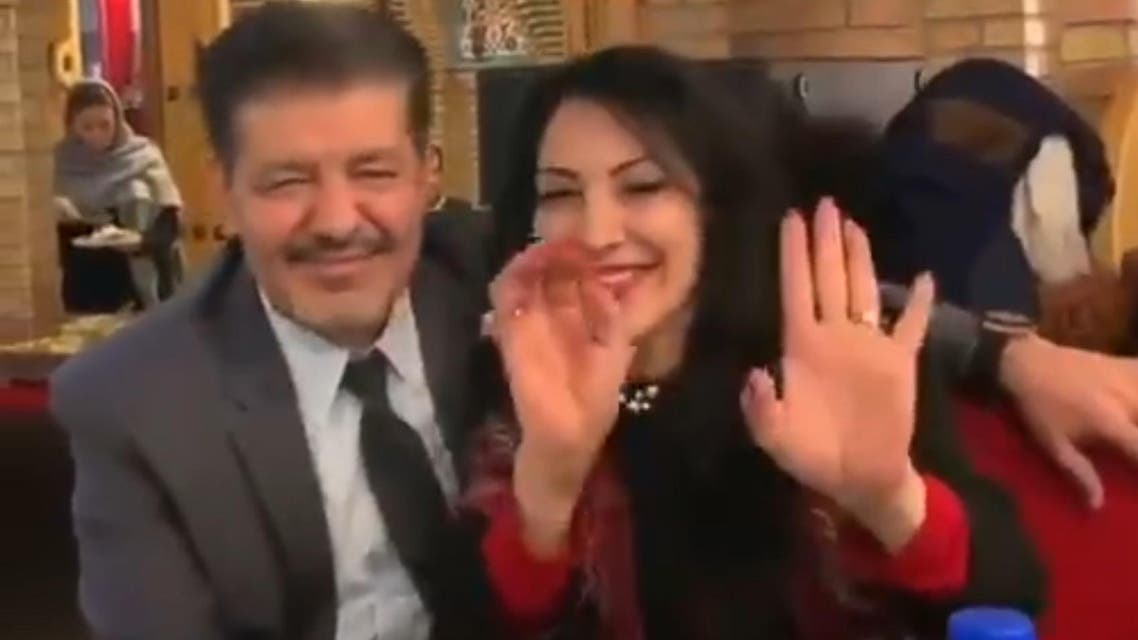 Iranians dancing in restaurant screen grab