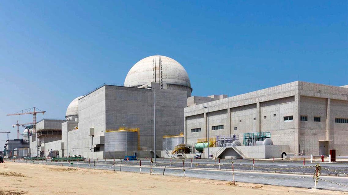 This undated photograph released by the United Arab Emirates' state-run WAM news agency, shows the under-construction Barakah nuclear power plant in Abu Dhabi's Western desert. The UAE on Sunday denied a claim by Yemen's Shiite rebels that a rebel-fired missile targeted the plant. (Arun Girija/Emirates Nuclear Energy Corporation/WAM via AP)