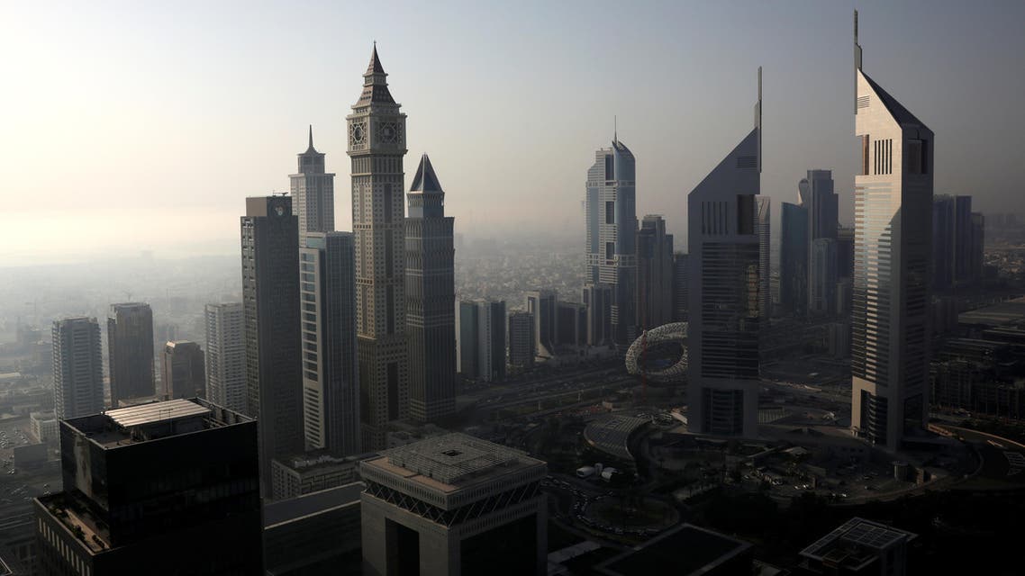 A general view of Dubai International Financial Centre (DIFC) among high-rise towers in Dubai. (Reuters)