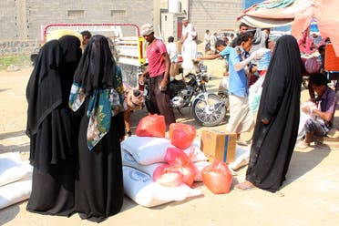 مساعدات غذائية إلى اليمن (أرشيفية- فرانس برس)