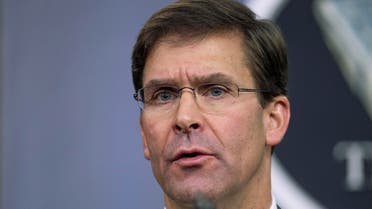 US Secretary of Defense Mark Esper speaks to reporters during a briefing at the Pentagon on Aug. 28, 2019. (File photo: AP)