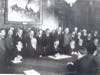 صورة لجانب من الوفود التي حضرت عملية توقيع اتفاقية بوخارست