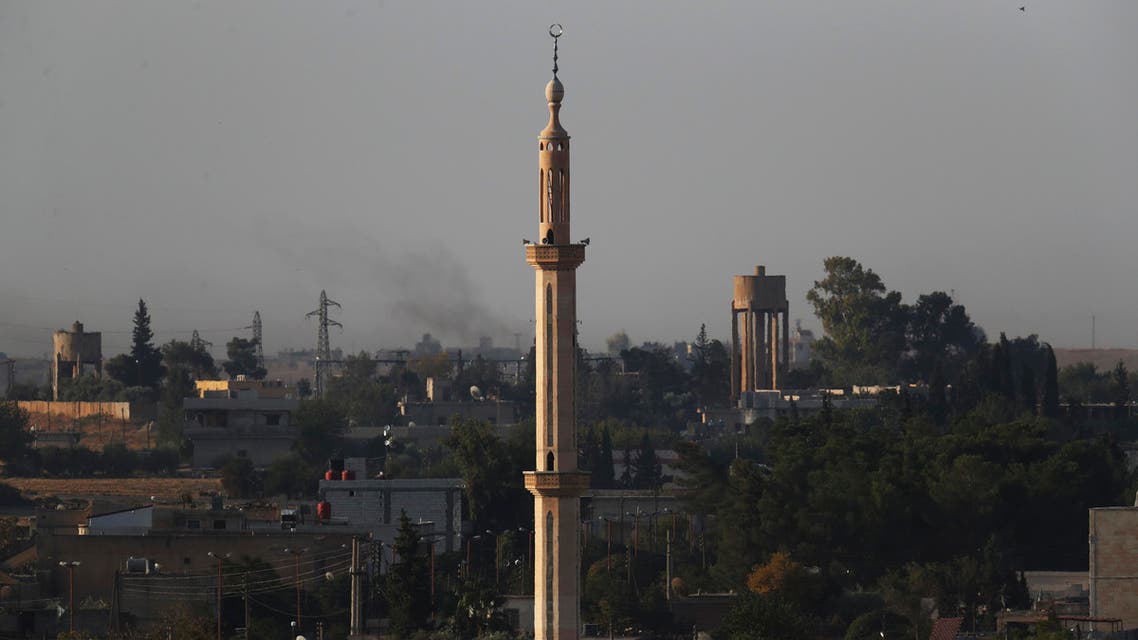 The town of Tel Abyad in Syria on Oct. 12, 2019. (File photo: AP)