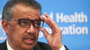 Director-General of the WHO Tedros Adhanom Ghebreyesus, attends a news conference on the novel coronavirus (2019-nCoV) in Geneva, Switzerland. (Reuters)