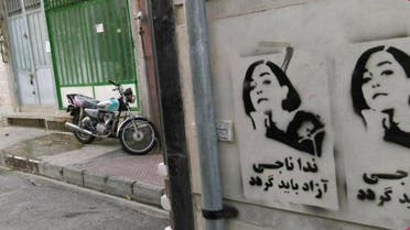 Neda Najdi - Iranian labor rights activist imprisoned - Tehran grafitti - Twitter