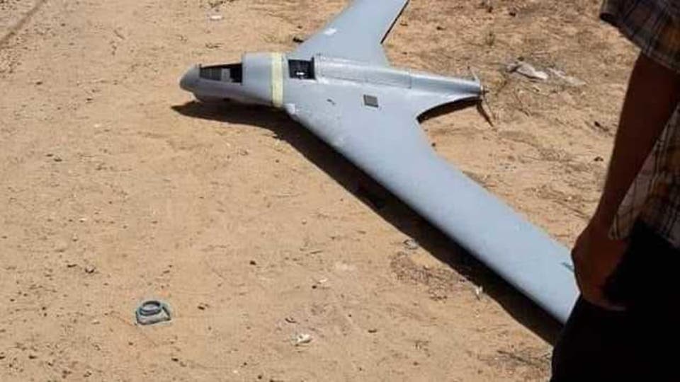 A Turkish drone has been downed in Ain Zara, south of Tripoli, Libya, on Tuesday. (Supplied)