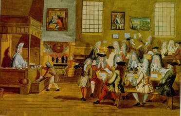 نقاشی قهوه‌خانه‌ای در بریتانیا در قرن 18