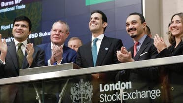 Saudi Arabia’s Ambassador to the UK Prince Khalid bin Bandar attended the London Stock Exchange to celebrate the sukuk’s listing. (Twitter)