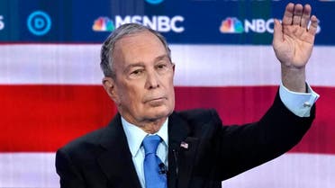 Former New York City Mayor Mike Bloomberg raises his hand to speak during the ninth Democratic 2020 U.S. Presidential candidates debate at the Paris Theater in Las Vegas Nevada, U.S., February 19, 2020. (Photo: Reuters)