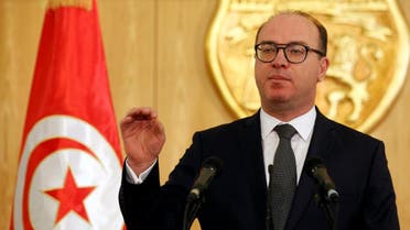 Tunisia's prime minister designate Elyess Fakhfakh speaks during a news conference in Tunis. (Reuters)