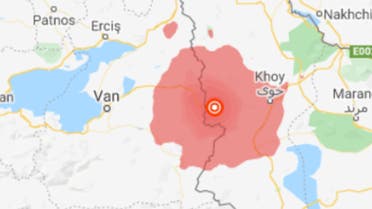 5.7 magnitutde in iran feb 23 2020 (google maps)