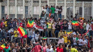  File photo of Ethiopians rallying  in solidarity with Prime Minister Abiy Ahmed. (AP)