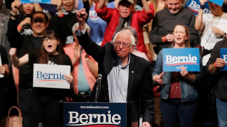 Bernie Sanders Scores Nevada Victory Cements Status As Democratic Front Runner Al Arabiya English 