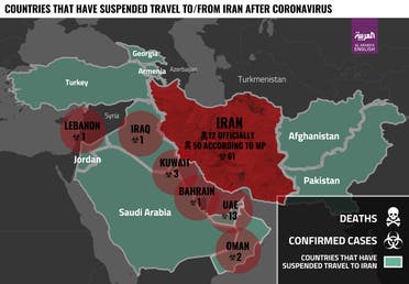 Countries that have suspended travel to/from Iran after Coronavirus mismanagement