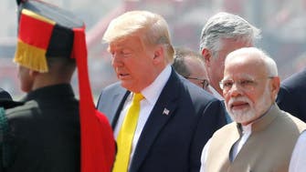 Crowds greet Trump upon arrival in India