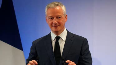 French Finance Minister Bruno Le Maire speaks during his New Year address to France's economic actors and the press at the Bercy Finance Ministry in Paris, France, January 7, 2020. (Reuters)