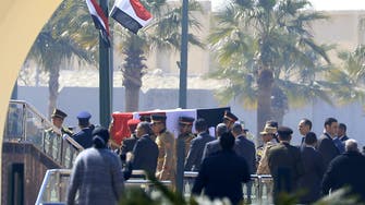 بالصور.. تشييع حسني مبارك بجنازة عسكرية في حضور السيسي