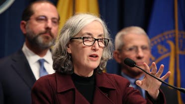 US (CDC) Principal Deputy Director Anne Schuchat speaks about the coronavirus during a press briefing on the administration's response to COVID-19 at the Department of Health and Human Services headquarters on February 25, 2020 in Washington, DC. (AFP)