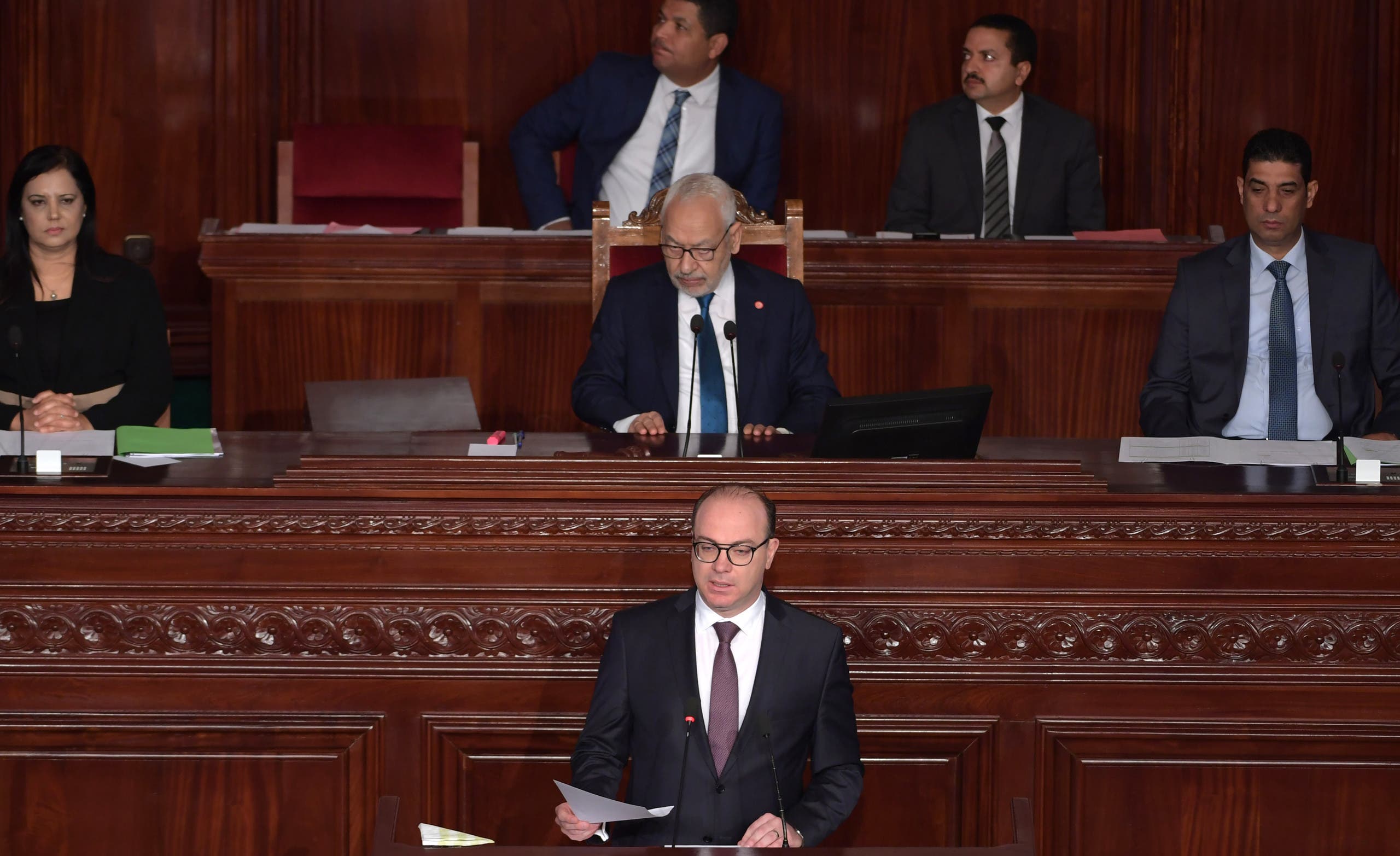الفخفاخ في البرلمان (27 فبراير 2020-فرانس برس)