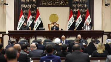 Members of the Iraqi parliament are seen at the parliament in Baghdad, Iraq. (Reuters)